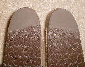 Birkenstock after heel tap installation