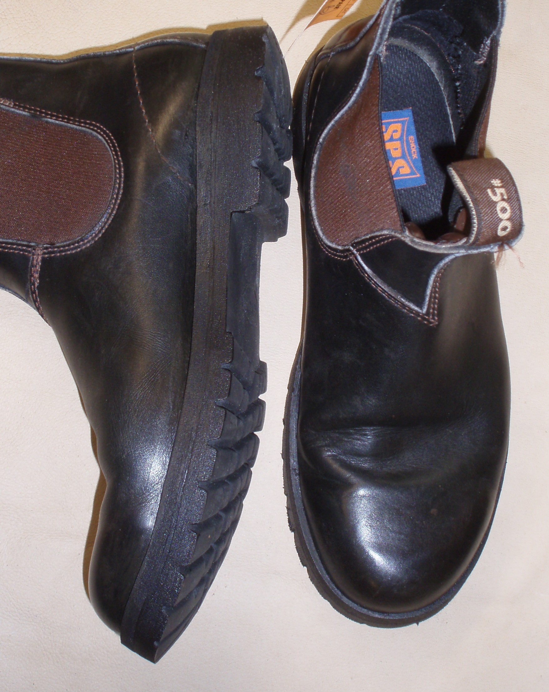 Blundstones resoled with Vibram 1705 soles