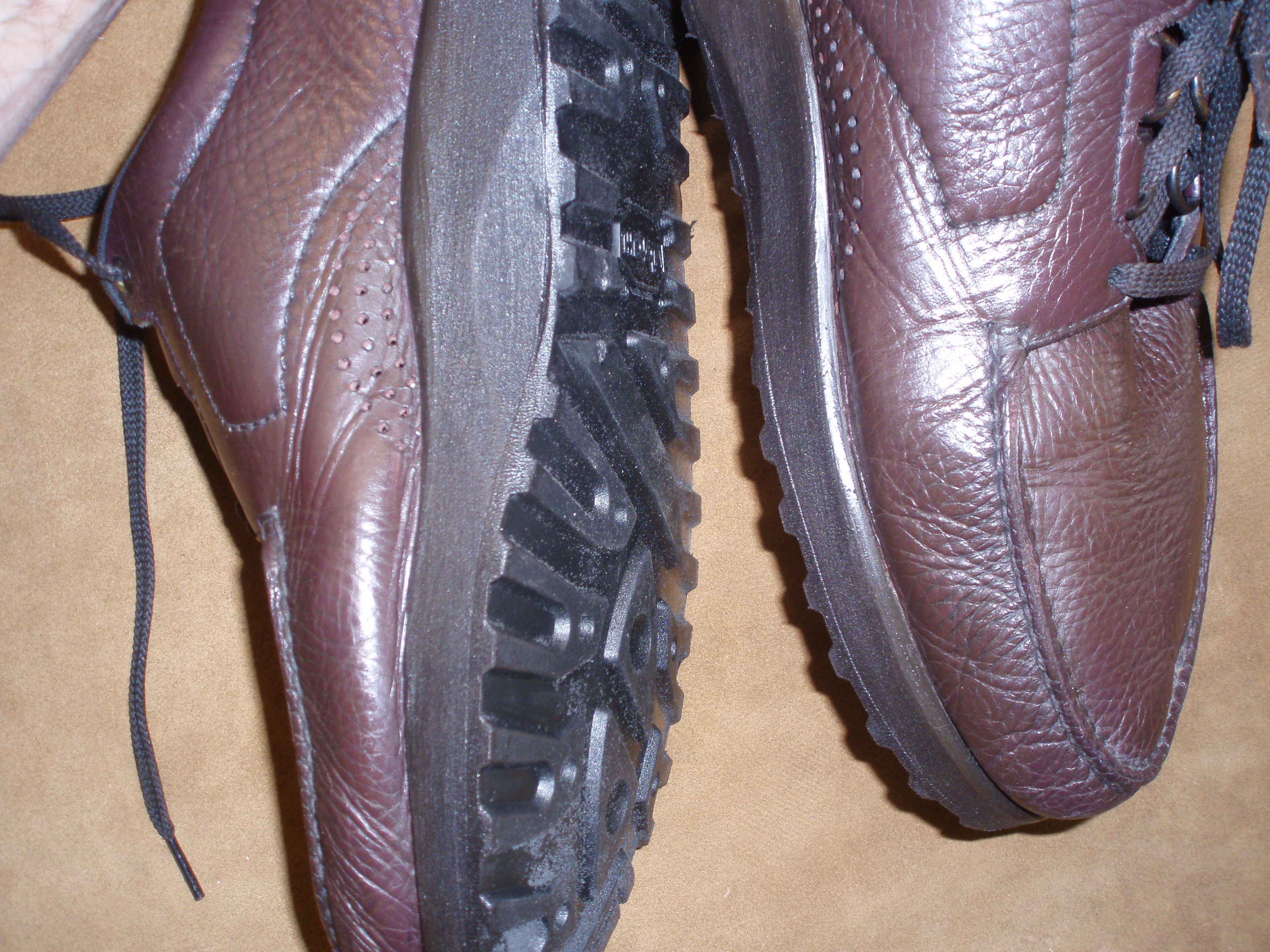 Drew shoes resoled after our repair