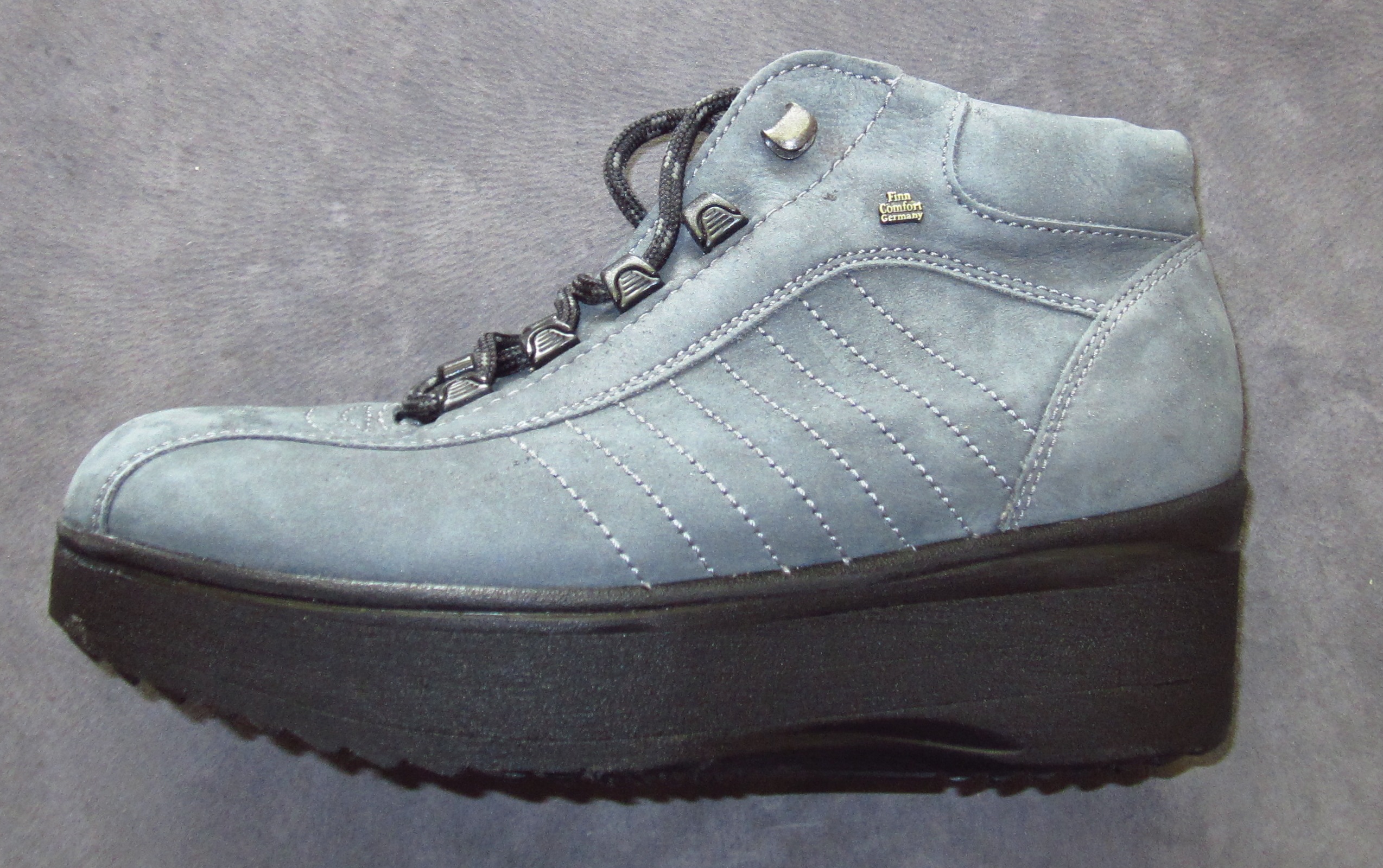 Orthopedic shoe modification completed by High Street Shoe Repair.