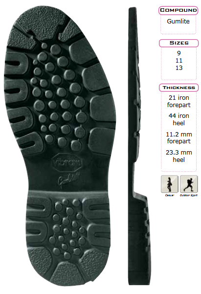 Vibram 1758 Stalker sole.